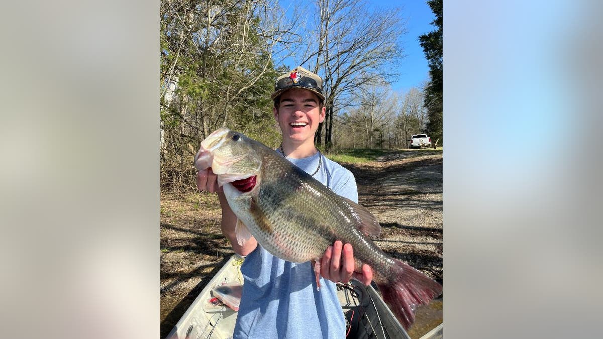Arkansas teen catches 12-pound bass while fishing for crappie