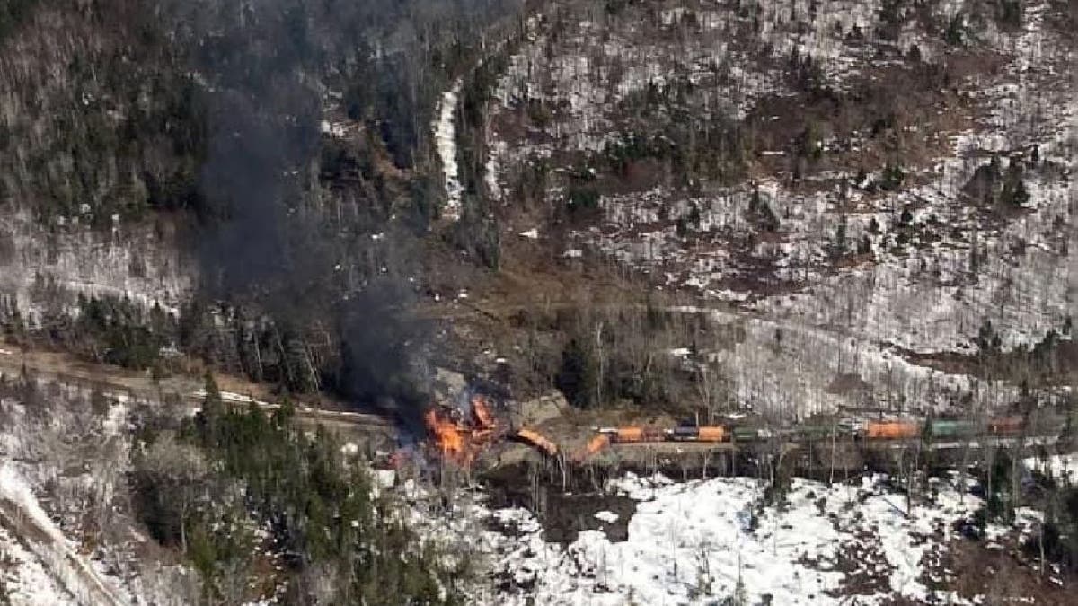 Maine train derailment