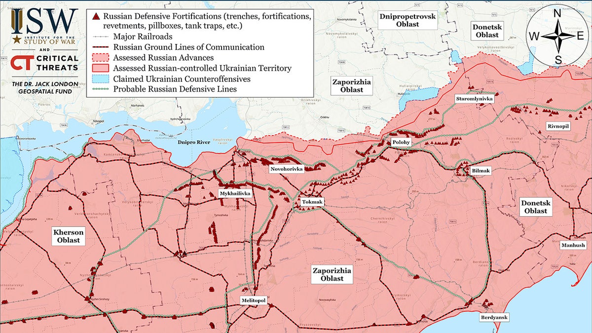 map of Ukraine spring offensive