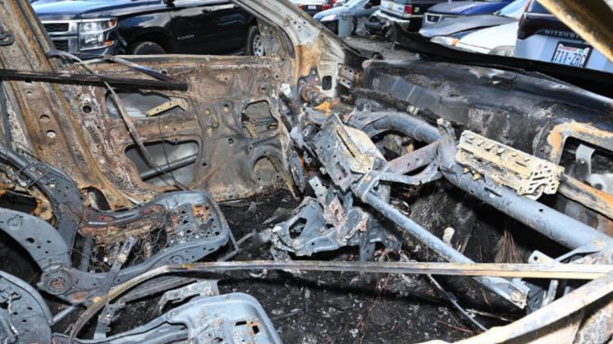 Martinez Cosmans burned SUV interior