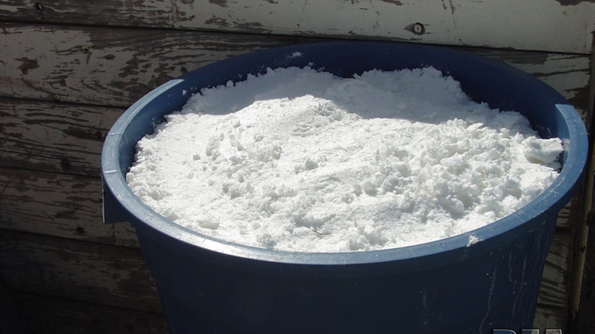 Meth in powder for