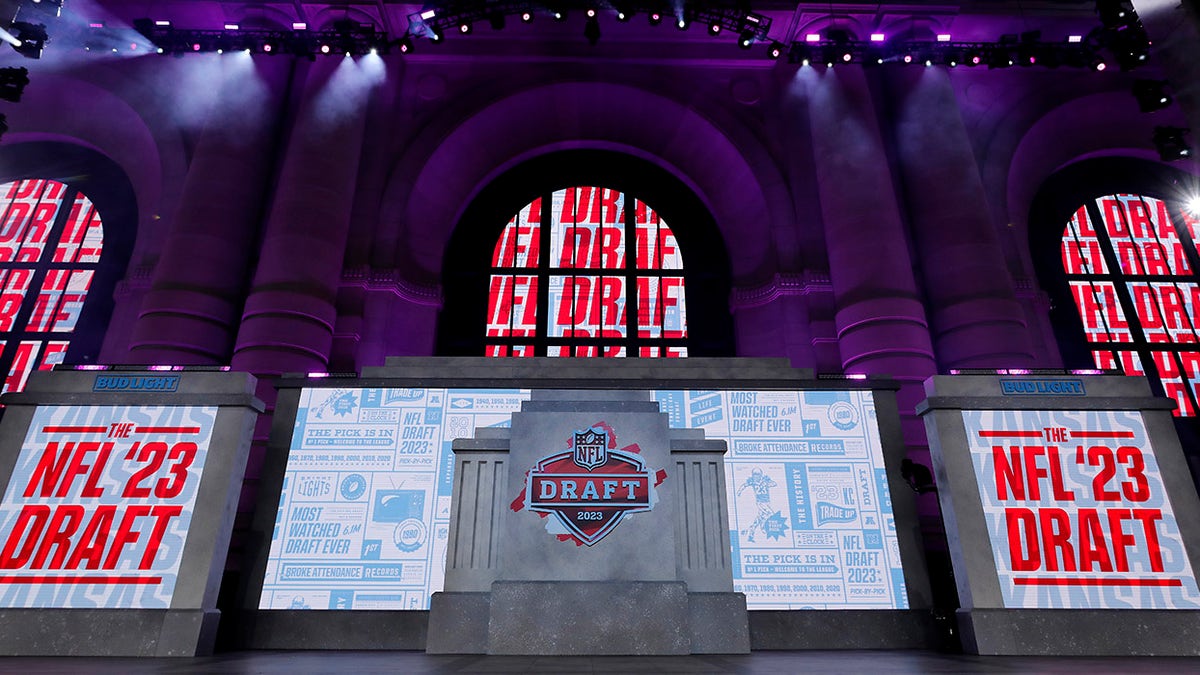 NFL Draft stage general view
