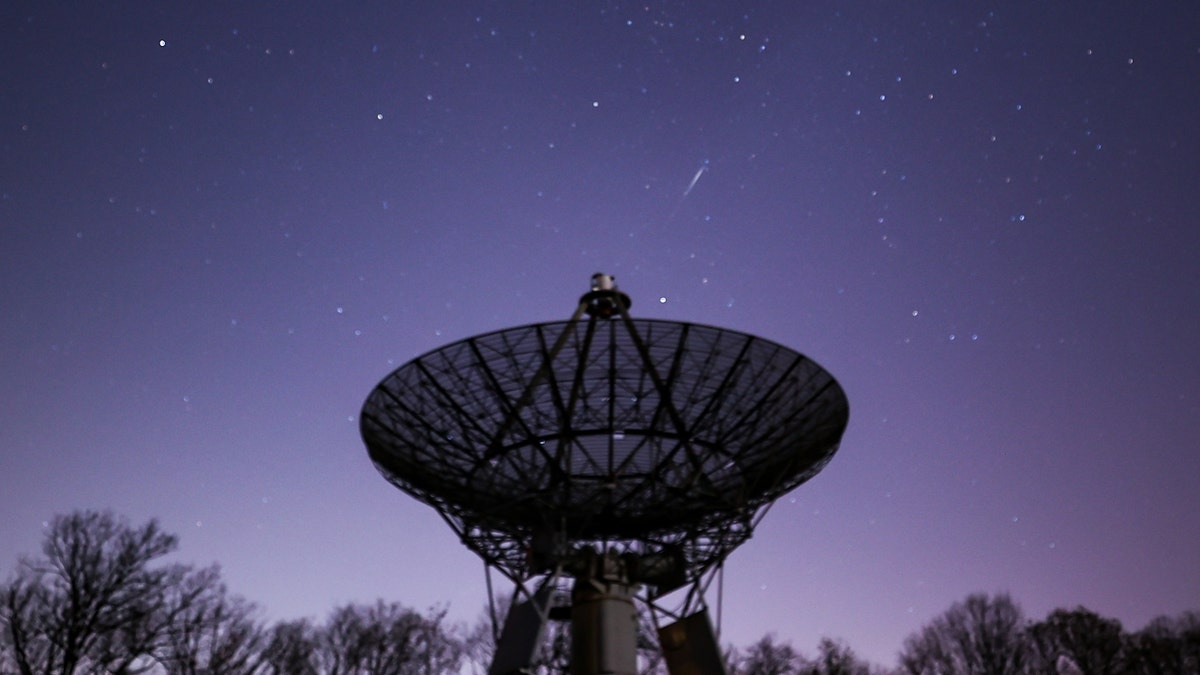 The annual April Lyrids meteor shower in New Jersey