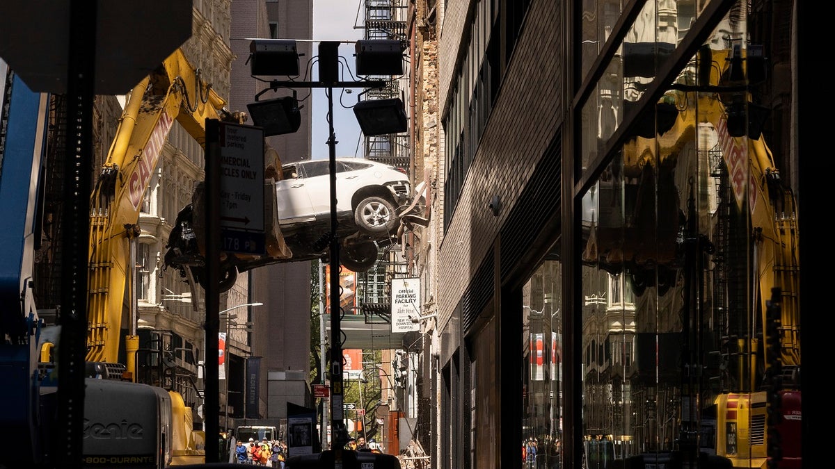 Car removed from NYC parking garage