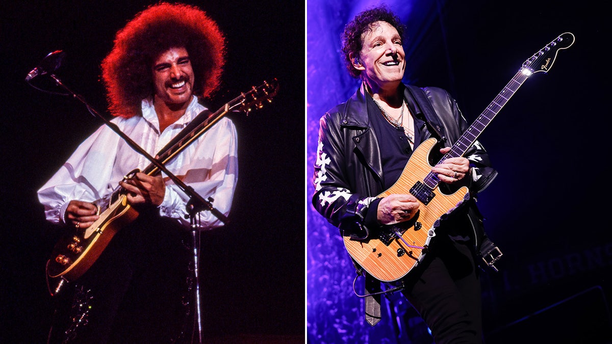 Neal Schon then and now split