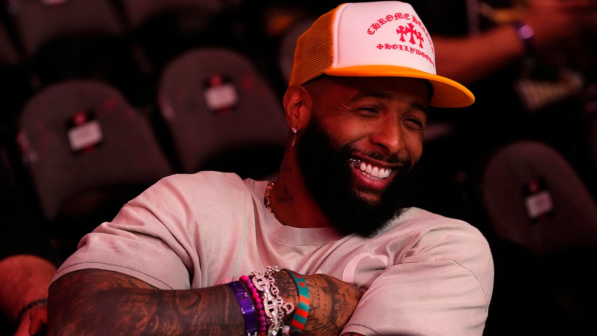 Odell Beckham Jr smiles