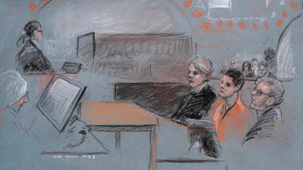 Leaked documents suspect Jack Teixeira appears in court in Boston in court sketch