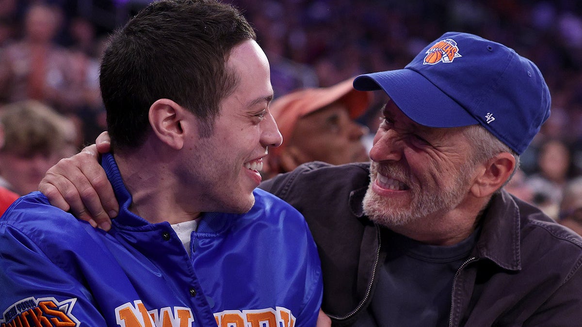 Pete Davidson and Jon Stewart