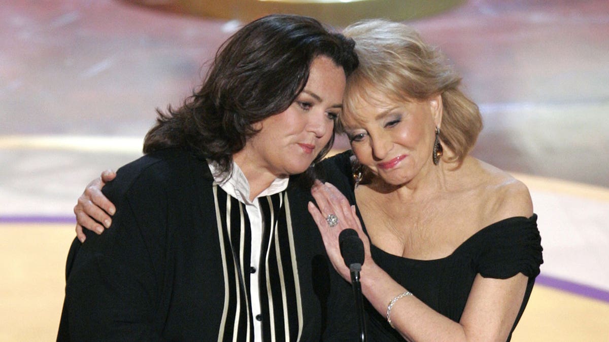 Rosie O'Donnell and Barbara Walters