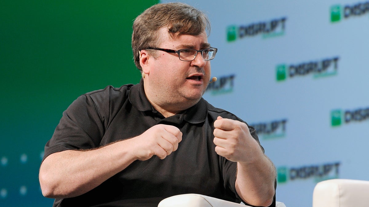 Reid Hoffman, a founder and former executive chairman of LinkedIn, at Moscone Center on Sept. 6, 2018 in San Francisco, Calif.