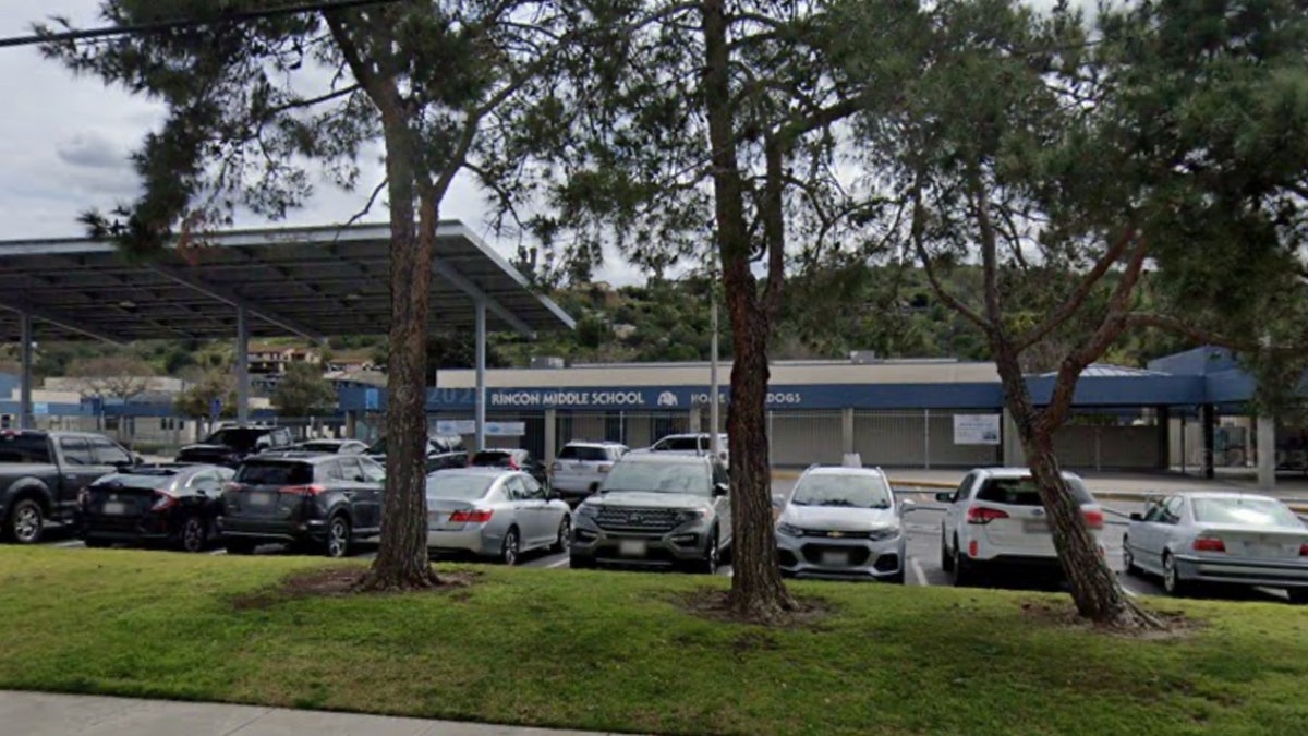 Rincon Middle School, Escondido, CA, seen from street