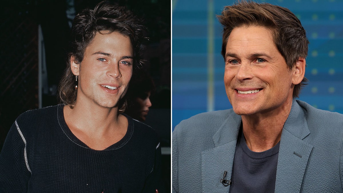 Rob Lowe then and now split
