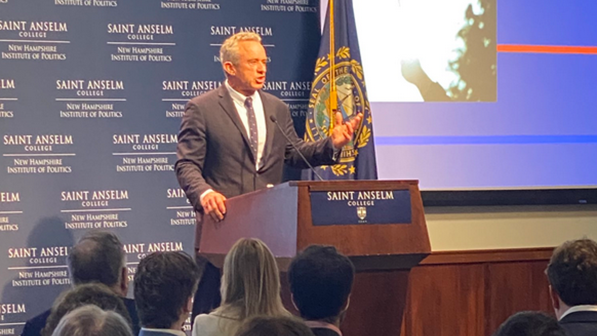 Robert F. Kennedy Jr. at podium