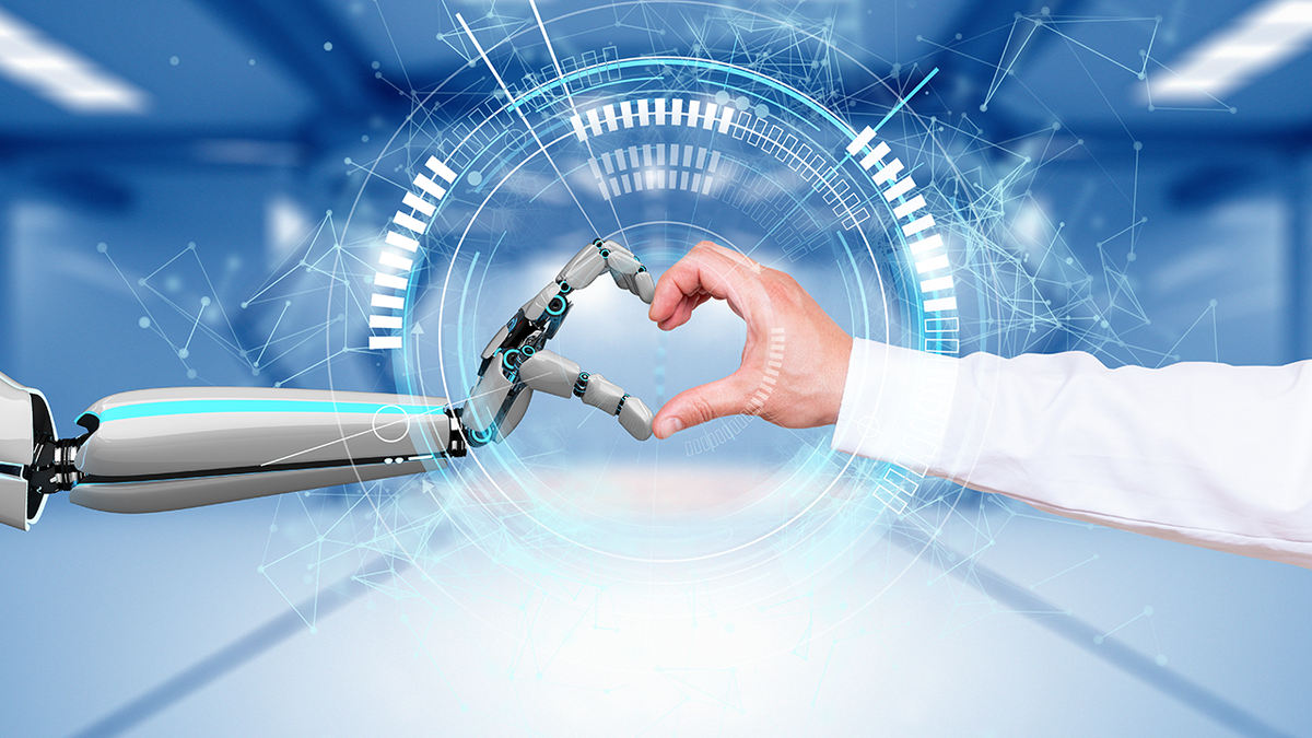 Robot and human