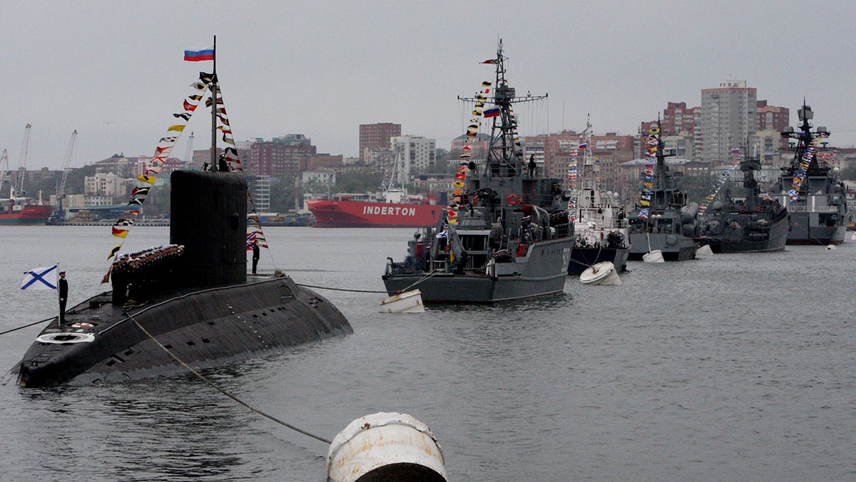 Russia's Pacific Fleet ships seen in 2015