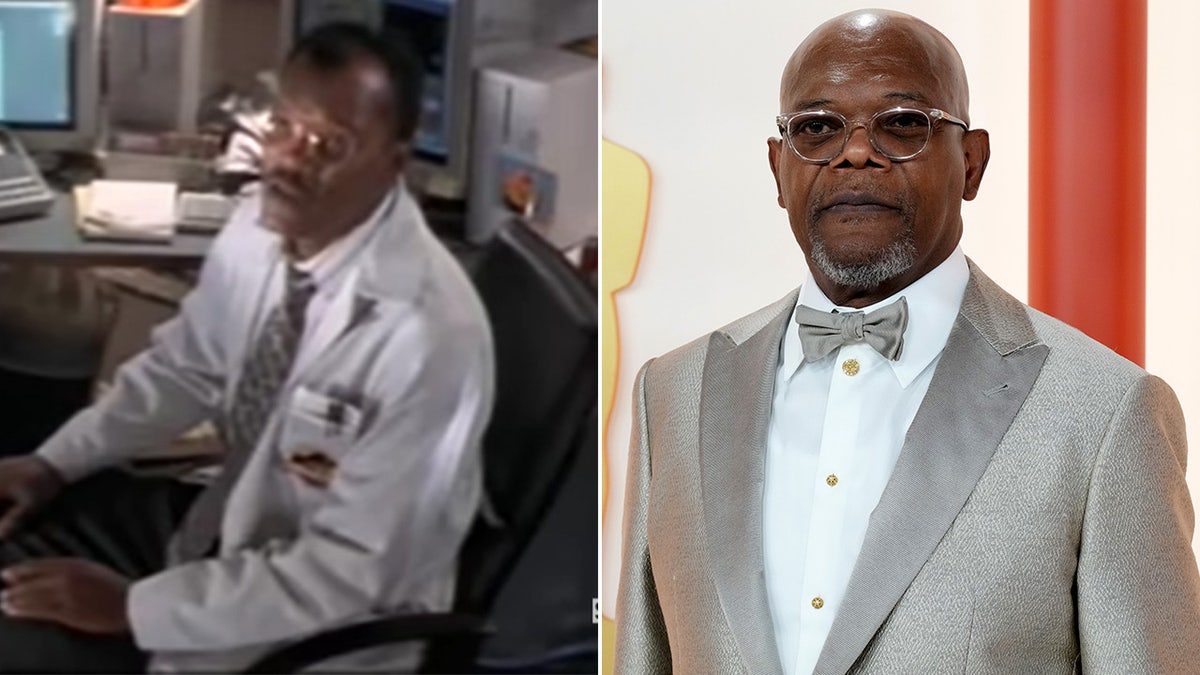 Samuel L. Jackson then and now split