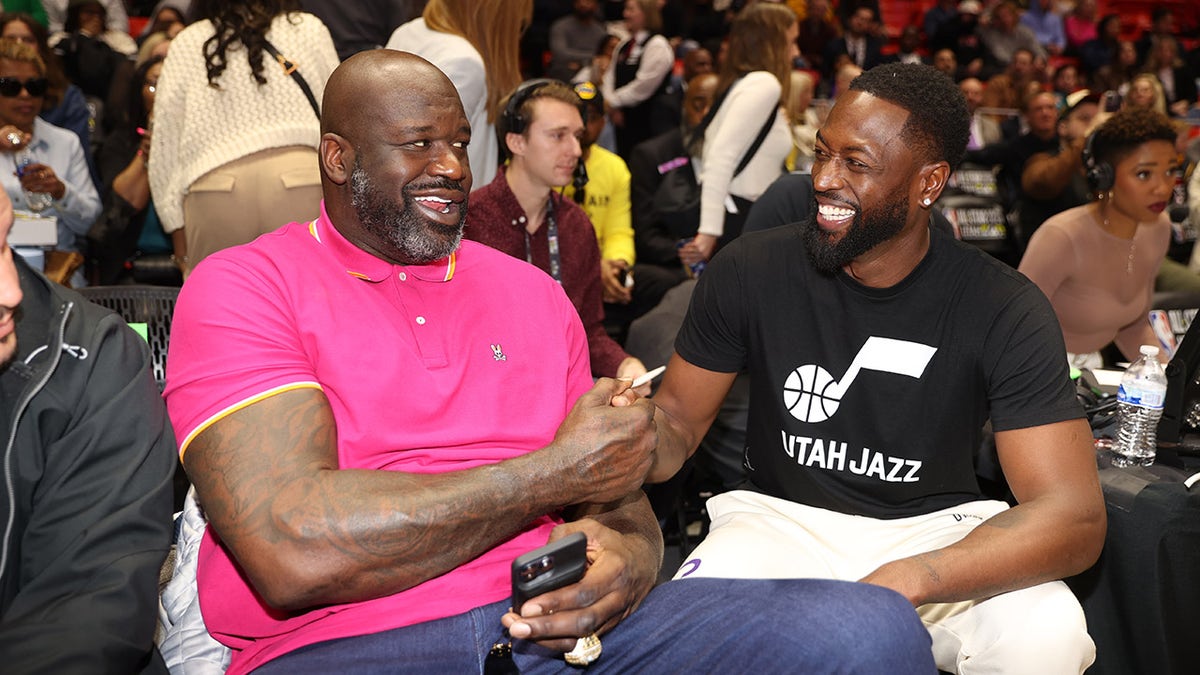 Shaquille O'Neal and Dwyane WAde