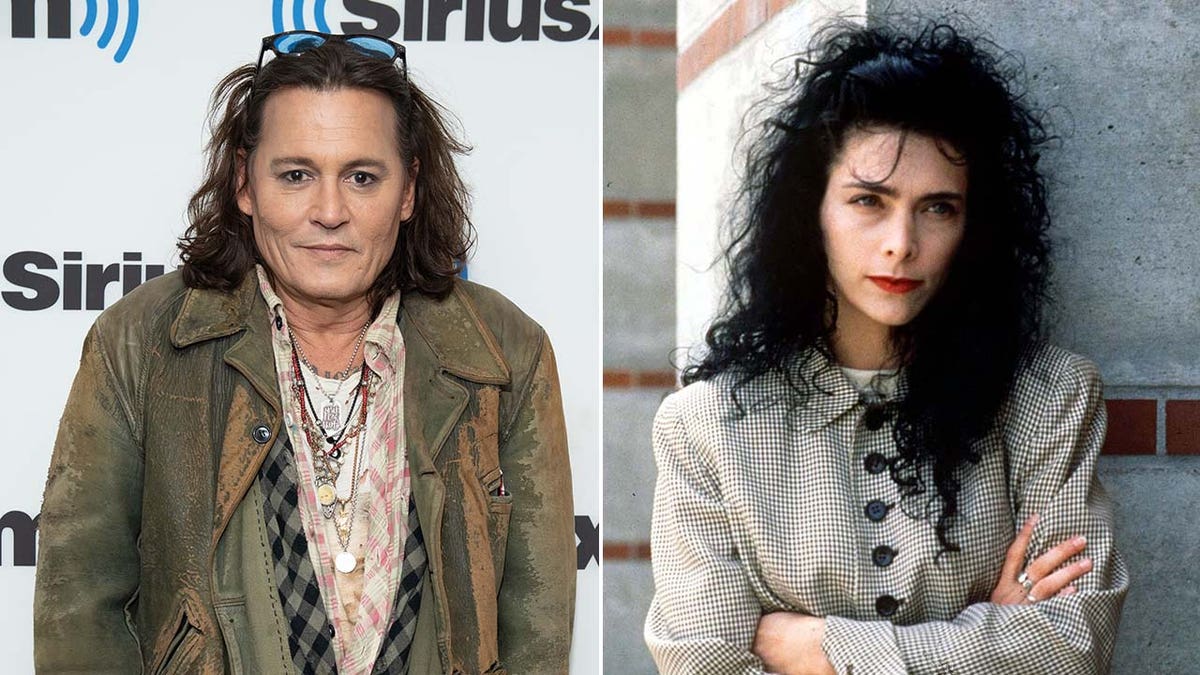 Johnny Depp split screen with first wife Lori Depp