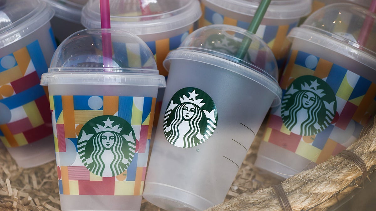Starbucks coffee cups in Poland