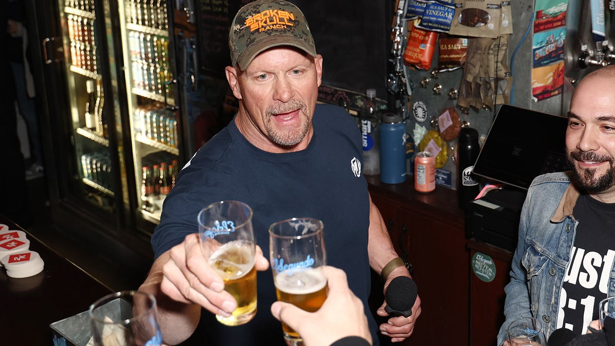 Steve Austin at his beer company