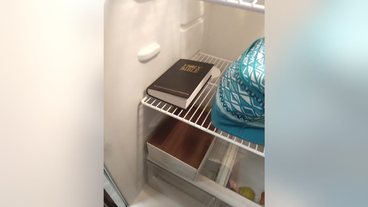 Bible in a refrigerator 