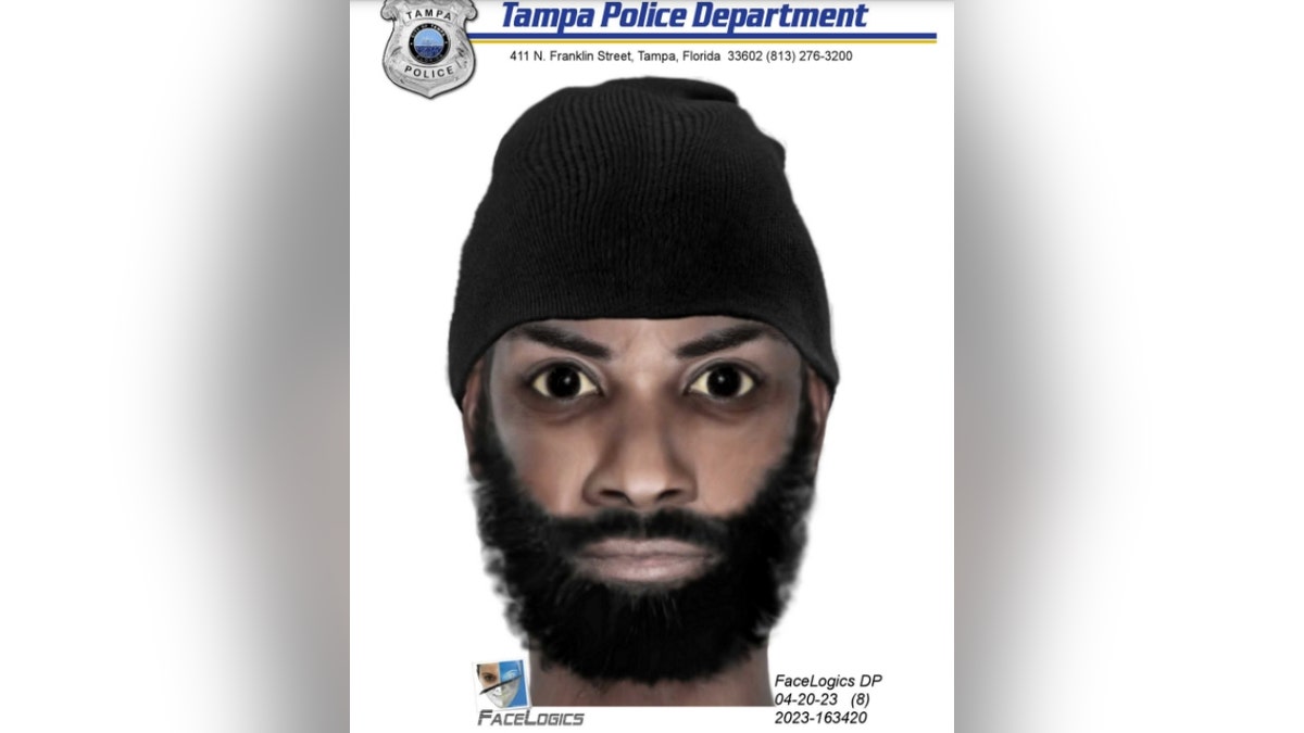 A composite drawing of the Tampa kidnapping and sexual assault suspect