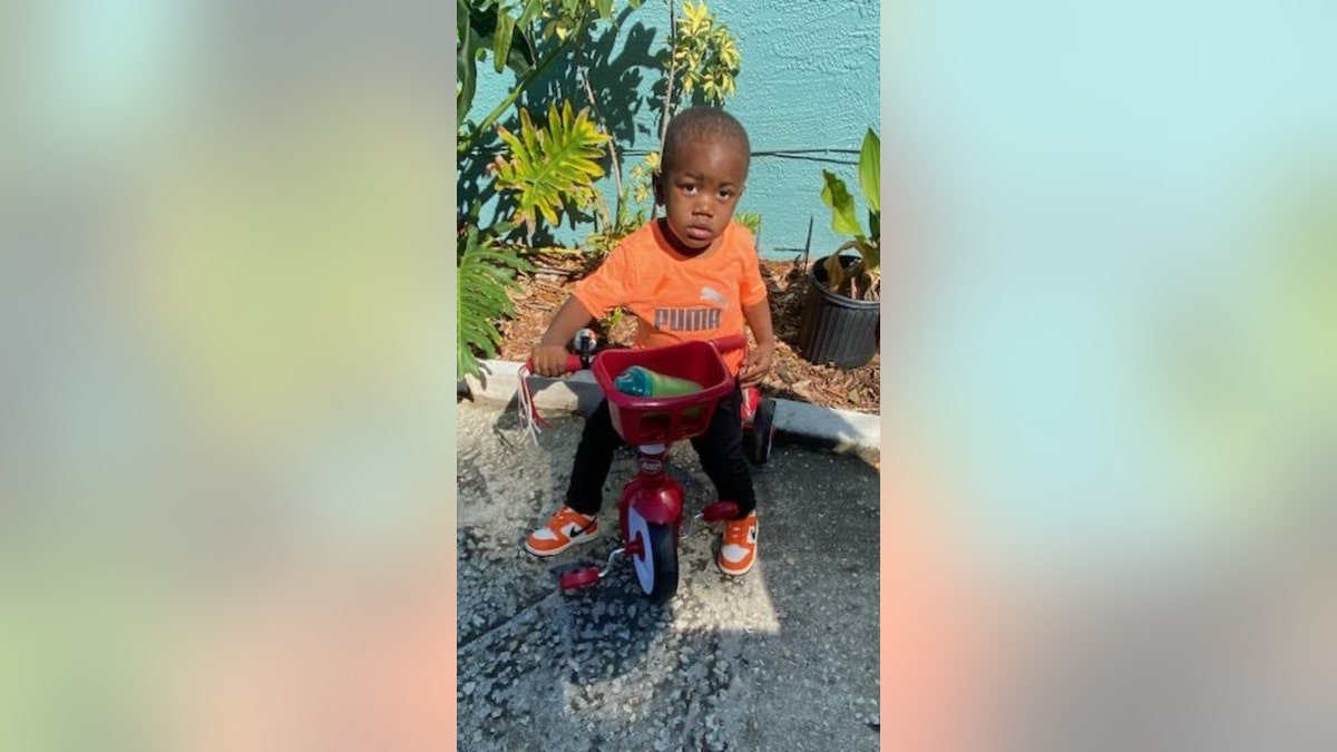 Taylen Mosley on a bike