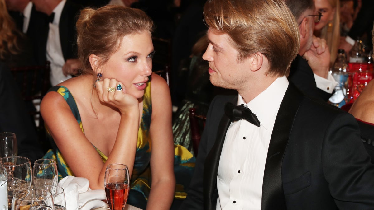 Taylor Swift and Joe Alwyn at an awards show