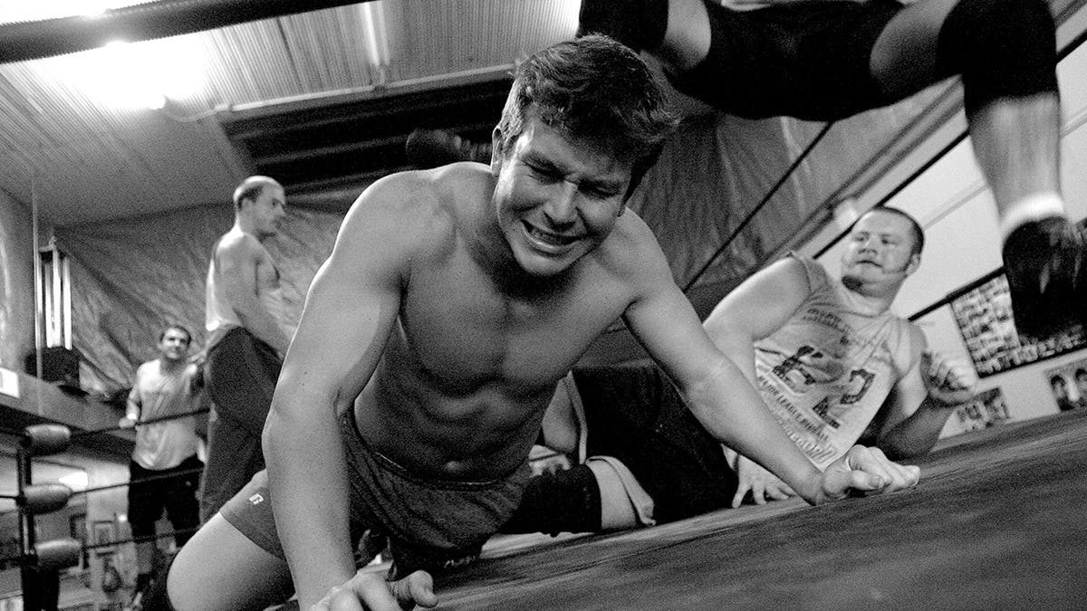 Ted DiBiase Jr. on wrestling mat