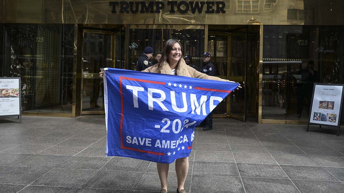 A view of Trump Tower in New York on March 31, 2023, the day after Trump was indicted