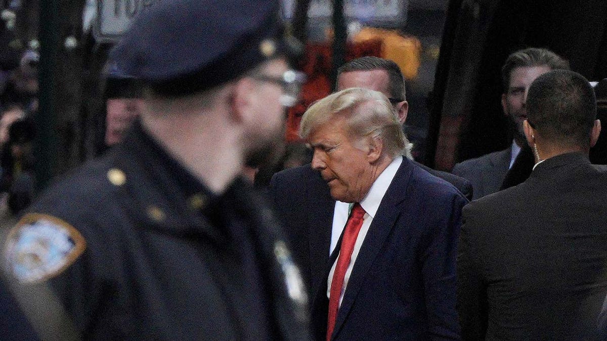 Former U.S. President Donald Trump arrives at Trump Tower.