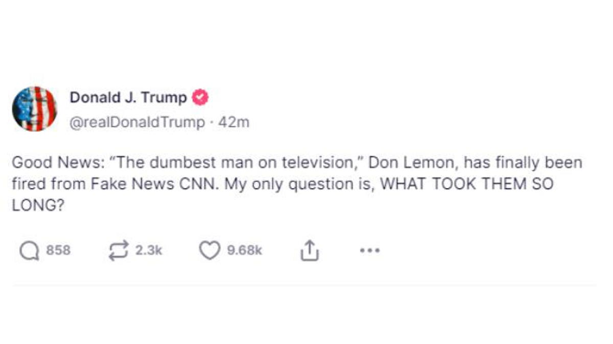 Donald Trump Don Lemon post