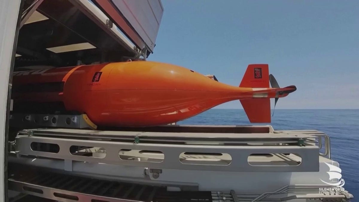 Autonomous underwater vehicle that was used to discover World War II ship