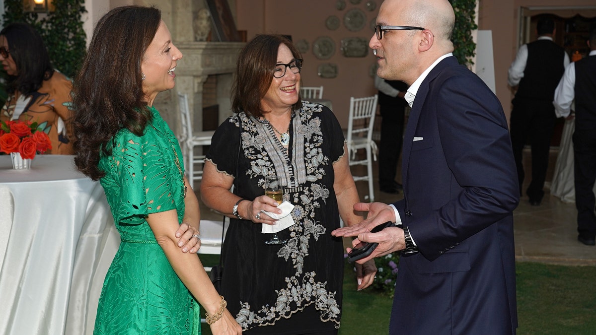 Arriana Boardman, Penelope Ayers, and Matt Bershadker are seen at ASPCA Palm Beach Cocktails And Conversation Hosted By Arriana And Dixon Boardman event on March 5, 2020 in Miami, Fla.