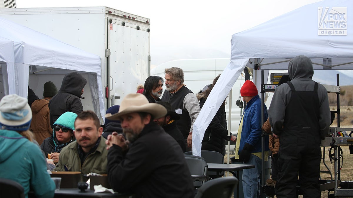 Alec Baldwin on set