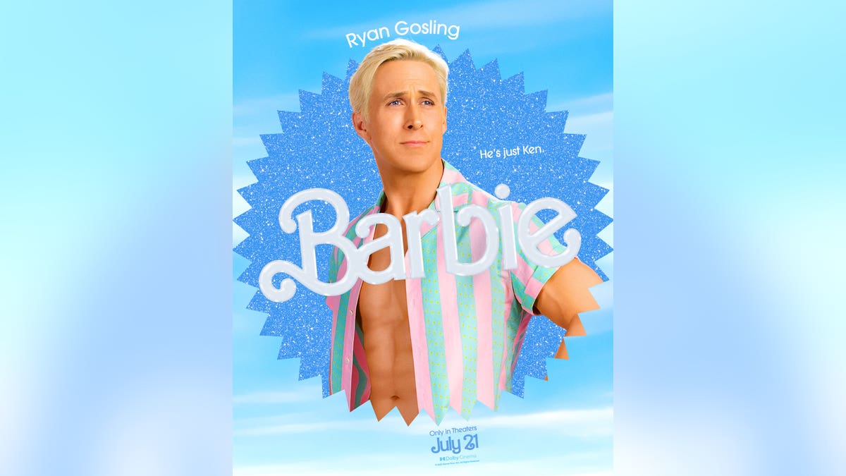 Ryan Gosling in character as Ken in Barbie