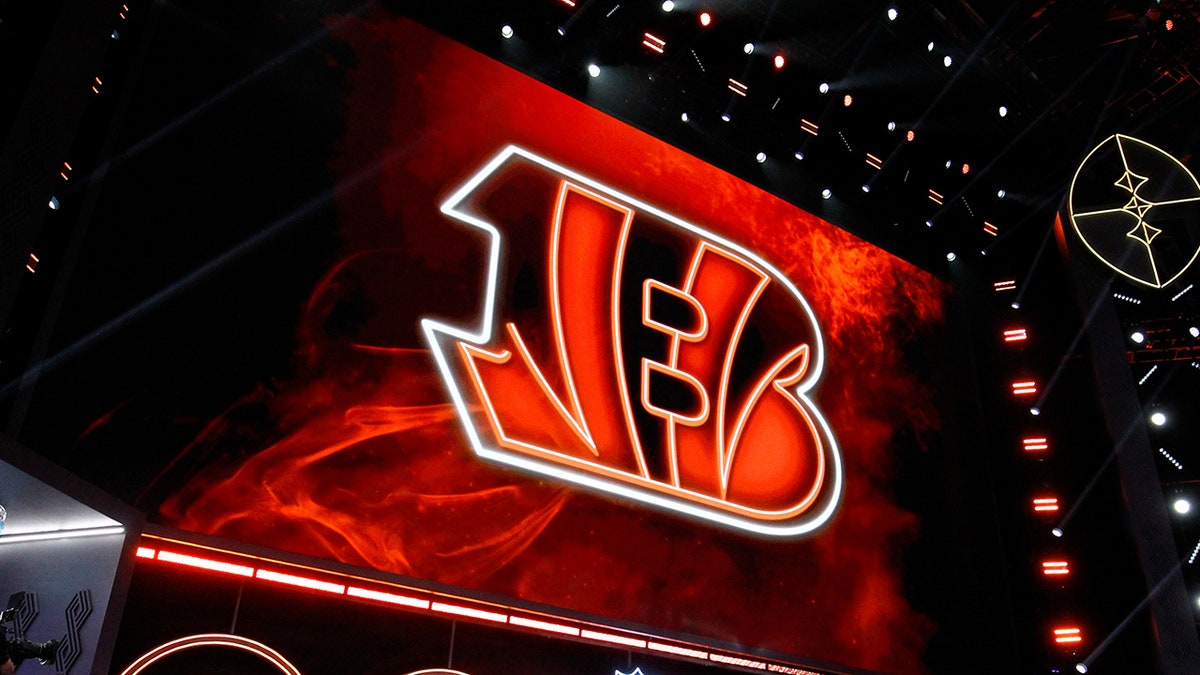 Bengals logo at draft