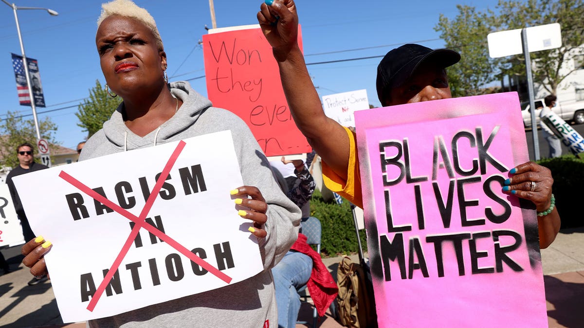 Police protest in Antioch, CA