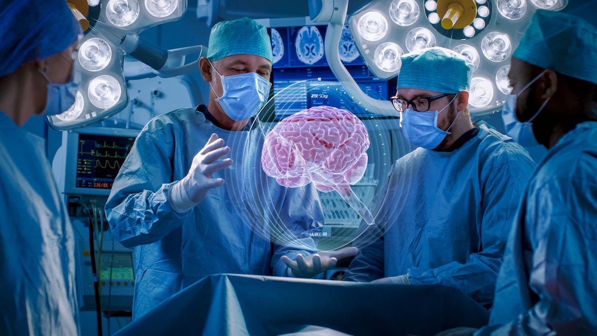Brain surgery - 3D - AI