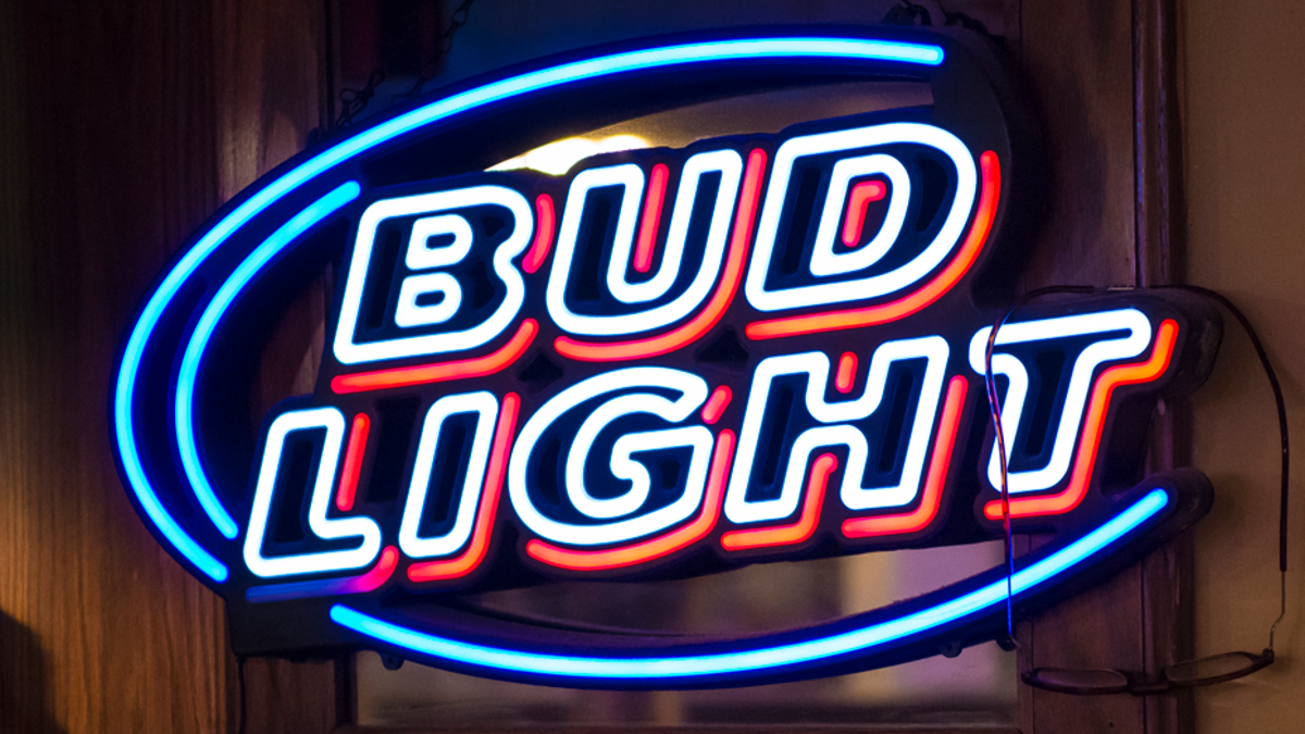 Bud light neon sign