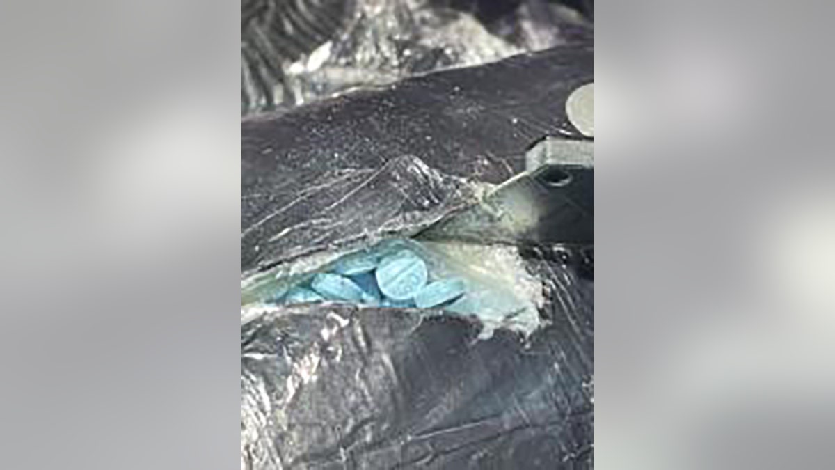 A photo of blue pills