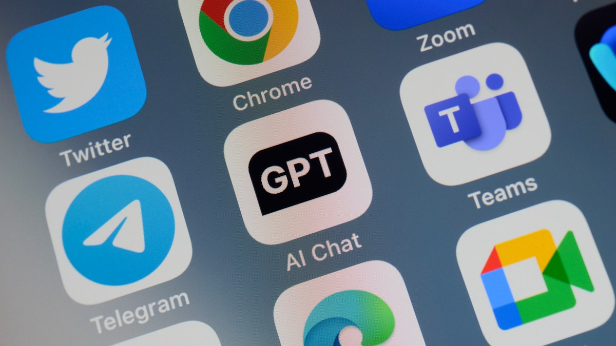 ChatGPT app shown on a iPhone screen with many other apps