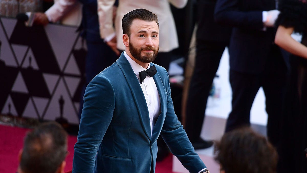 Chris Evans on the red carpet