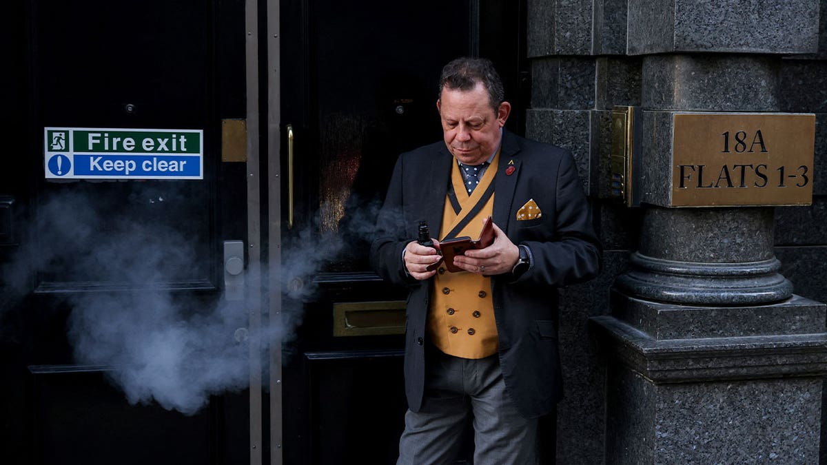 British man smoking