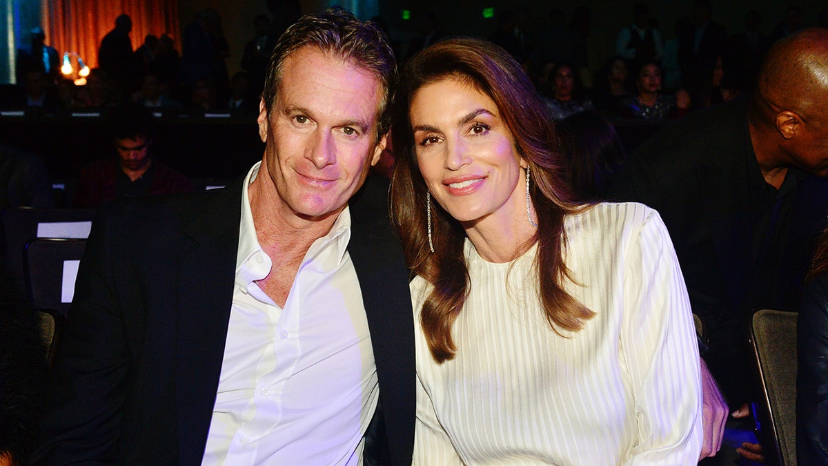 Rande Gerber and Cindy Crawford