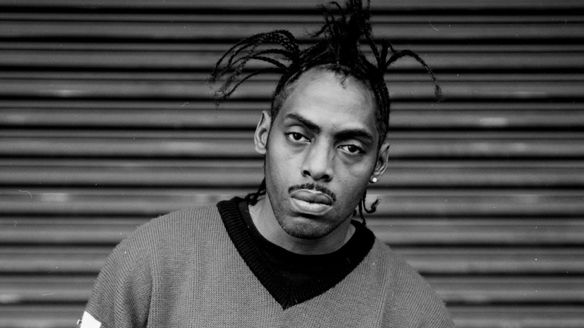 Coolio pictured in black and white snap