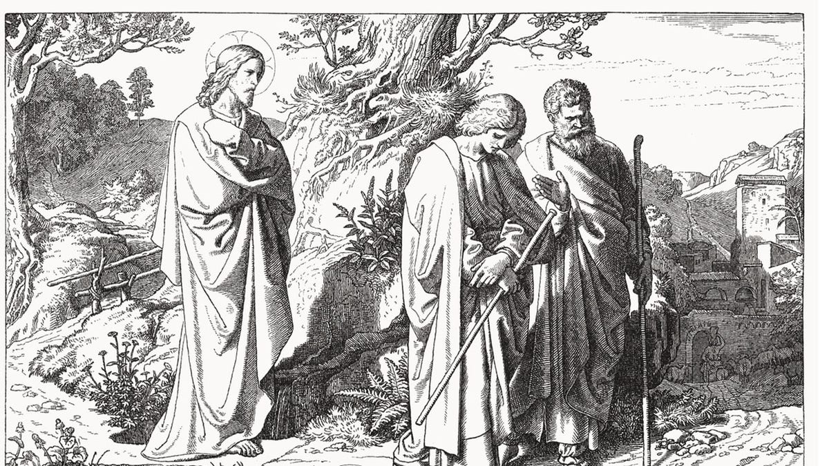 disciples following Jesus
