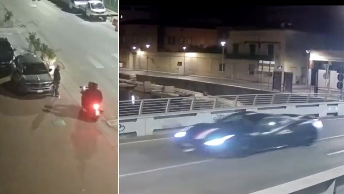 Charles Leclerc chasing after two suspects