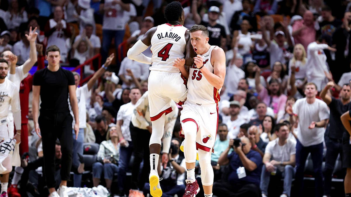 Victor Oladipo and Duncan Robinson