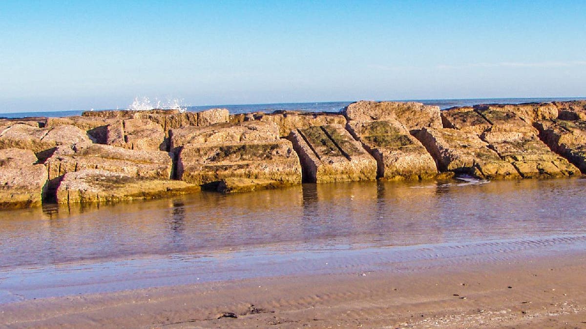 Texas beach on Matagorda Bay